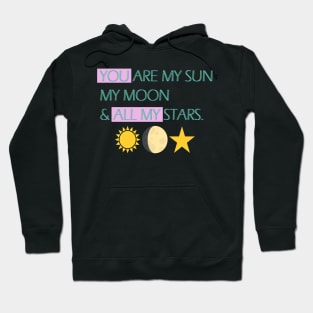 Sun moon and stars Hoodie